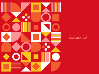Abstract memphis background vector. Modern minimal style wallpaper with colorful geometric shapes, Memphis concept, abstract line art. Vector background for cover, banner, poster, web and packaging