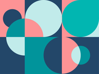 Obraz premium Minimal covers design. Placard templates set with abstract geometric shapes, 80s memphis bright style flat design elements. Retro art for a4 covers, banners, flyers and posters.