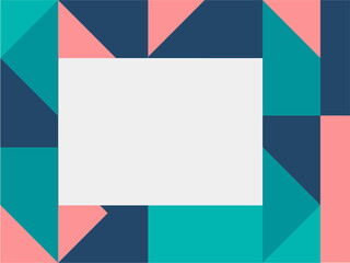 Abstract geometric backgrounds. Neo geo pattern, minimalist retro poster graphics vector illustration set. Abstract pattern trendy with square and round colored