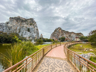 Khao Ngu Stone Park in Ratchaburi, Thailand