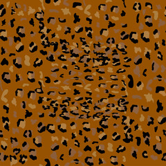 Leopard seamless pattern design illustration background