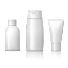 Realistic Cosmetic bottle can sprayer container.