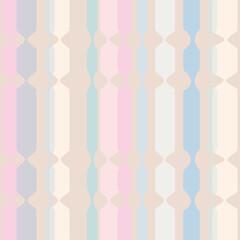 Pastel textured different stripes seamless vector pattern 