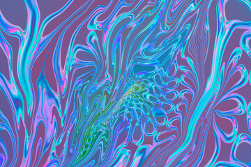 Abstract textured iridescent blue background