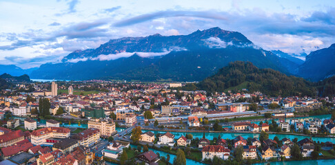 Fototapeta na wymiar Interlaken, Switzerland