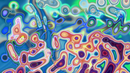 Abstract multicolored liquid texture background