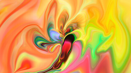 Abstract multicolored liquid texture background
