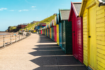 Beach huts, Whitby, England