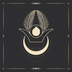 vintage style deck of tarot cards. magical predictions of the future, mysterious characters.