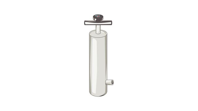 Pump with pressure gauge icon animation cartoon best object isolated on white background