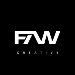 FAW Letter Initial Logo Design Template Vector Illustration