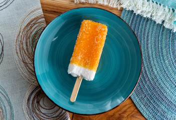 Orange and Cream Ice Pop