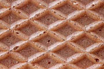close-up slice of wafer on a background