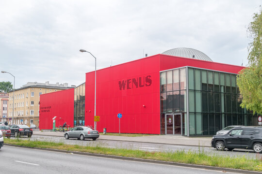 Zielona Gora, Poland - June 1, 2021: Planetarium Wenus.