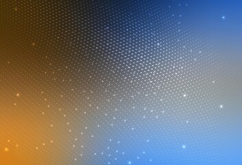 Light Blue, Yellow vector Modern abstract illustration with colorful water drops.