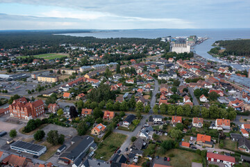 	
Aerial view of &Aring;hus, Sk&aring;ne