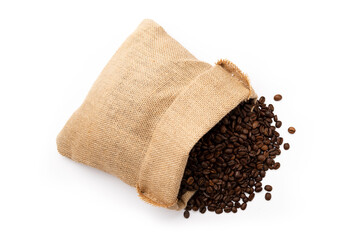 Coffee bag isolated on white background