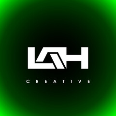 Obraz premium LAH Letter Initial Logo Design Template Vector Illustration