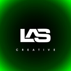 LAS Letter Initial Logo Design Template Vector Illustration