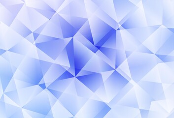 Obraz premium Light Purple vector polygonal background.