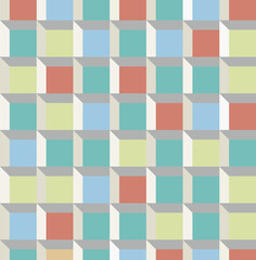 Retro cells pattern background, vector.