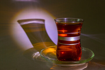 a glass for tea in the middle East
