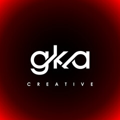 GKA Letter Initial Logo Design Template Vector Illustration