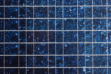 Solar panel background close up.