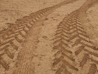 Huellas de tractor