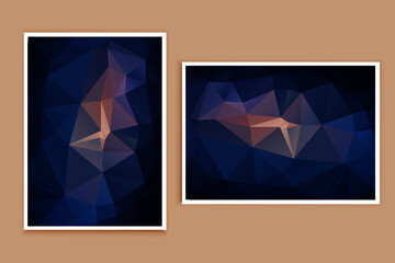 abstract textured polygonal background vector. Blurry triangle design. The pattern can be used for the background.	