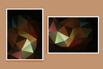 abstract textured polygonal background vector. Blurry triangle design. The pattern can be used for the background.	