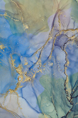 Alcohol ink art.Mixing liquid paints. Modern, abstract colorful background, wallpaper. Marble texture.Translucent colors