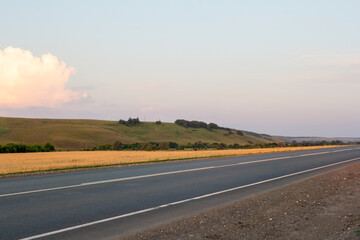 road in the mountains, road in the countryside, beautiful road without cars