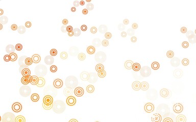 Light Orange vector background with spots.