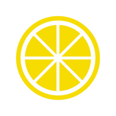 Fresh lemon fruit, vector illustrations on white background