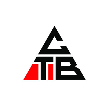 CTB triangle letter logo design with triangle shape. CTB triangle logo design monogram. CTB triangle vector logo template with red color. CTB triangular logo Simple, Elegant, and Luxurious Logo. CTB 