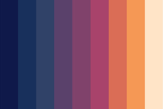 Illustration of sweet color palette