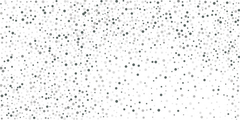  Silver glitter confetti on a white background.   Illustration of a drop of shiny particles. Decorative element. Element of design. Vector illustration, EPS 10.
