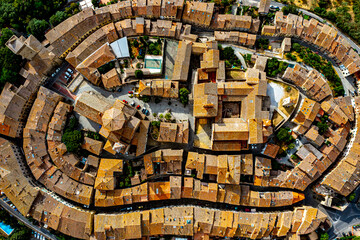 Lucignano in der Toskana | Luftbilder von Lucignano | Drohnenbilder Toskana 