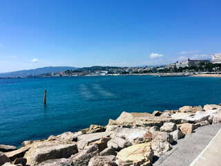 Cannes Promenade, French rivera, the sea