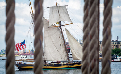 Sailing Ship in the Baltimore Inner Harbor