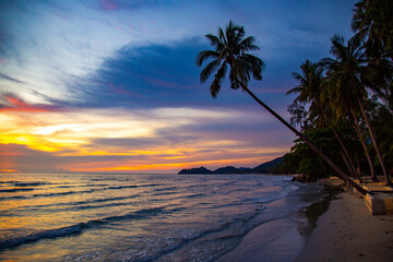 Klong Prao Beach during Sunset in koh Chang, Trat, Thailand