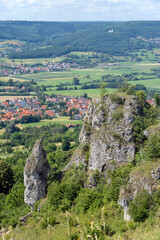 Obraz premium Berg Walberla in der Fränkischen Schweiz