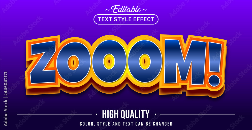 Aufkleber Editable Text Style Effect with Fun Colorful Text Element.
