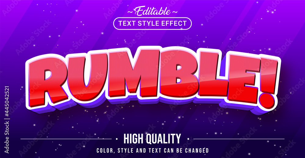 Aufkleber Editable Text Style Effect with Fun Colorful Text Element.
