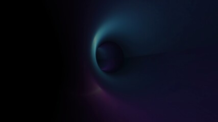 Driving through the dark tunnel