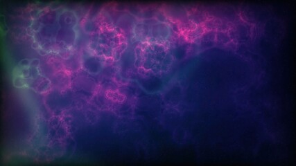 Space Flight Into A Star Field In Galaxy Clouds And Lightning Ne