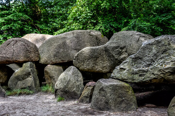 Discover the mystery of the dolmens in Borger, Drenthe, Netherlands, Holland, Europe