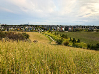 Griesbach New Community with Downtown in Distance Edmonton Alberta
