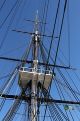 The historic SS Constitution in Boston harbor, Massachusetts